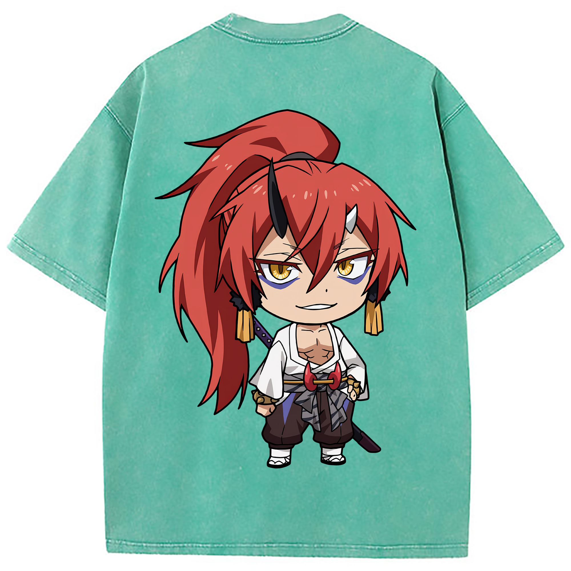 （画像用） 転スラ Regarding Reincarnated to Slime 綿100% ヴィンテージ風 半袖Tシャツ（背面プリント）